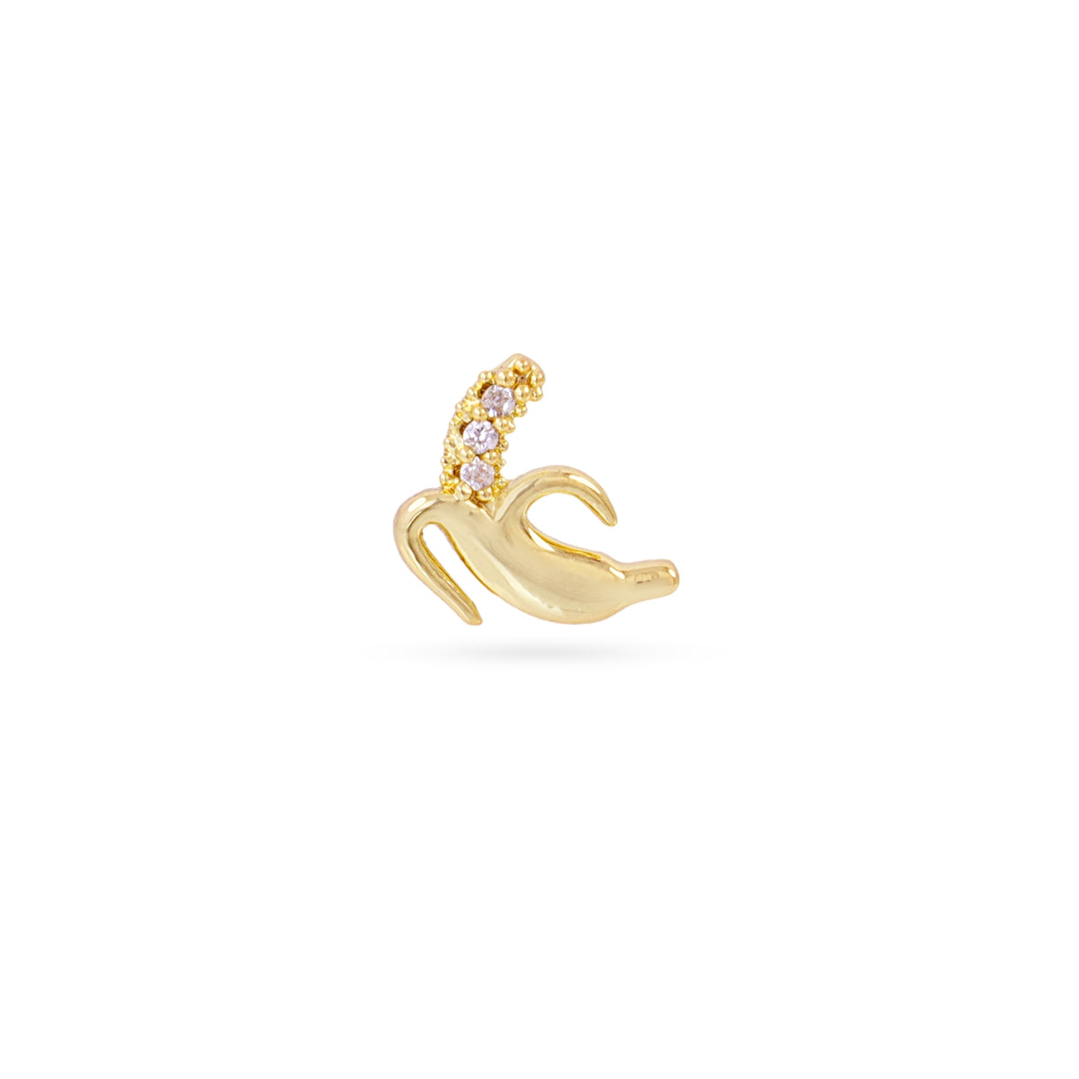 Piercing banana circonitas Dorado Anartxy