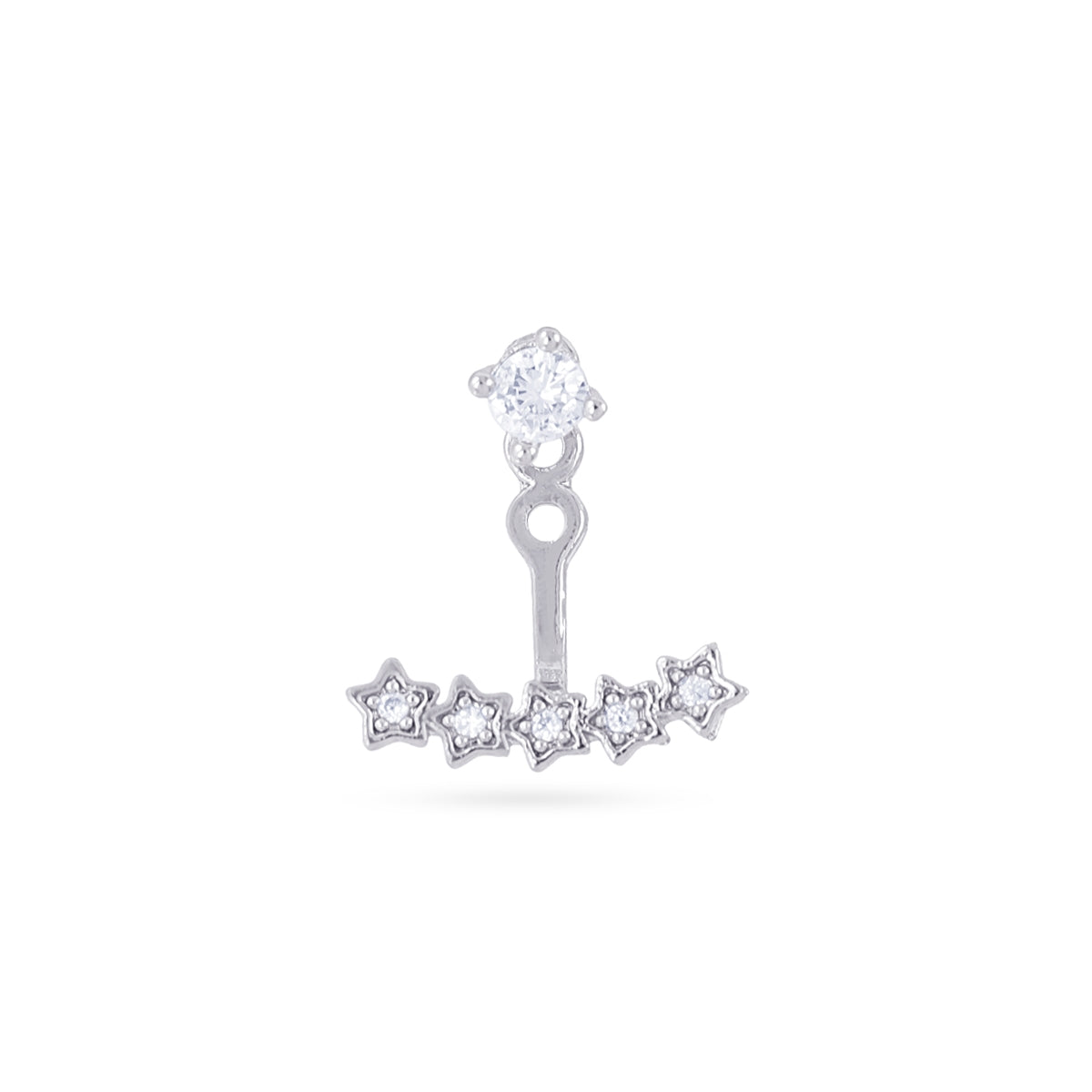Piercing ear jacket estrellas Plateado Anartxy