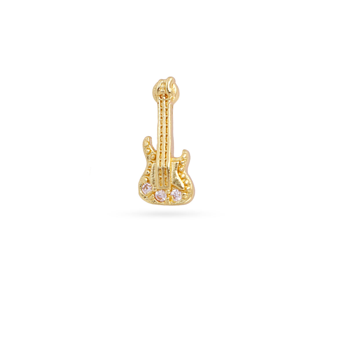 Piercing guitarra circonitas Dorado Anartxy