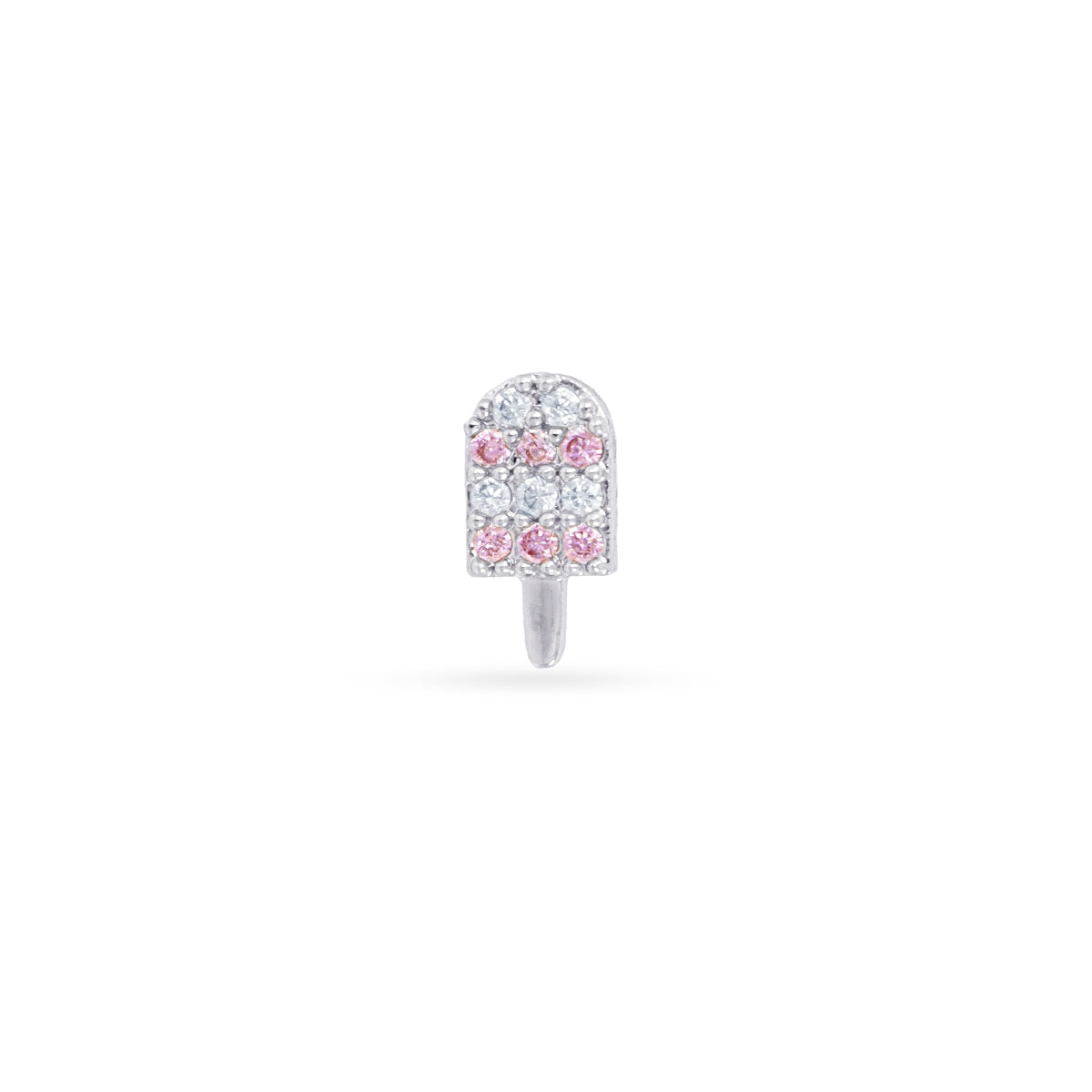 Piercing polo circonita rosa Plateado Anartxy
