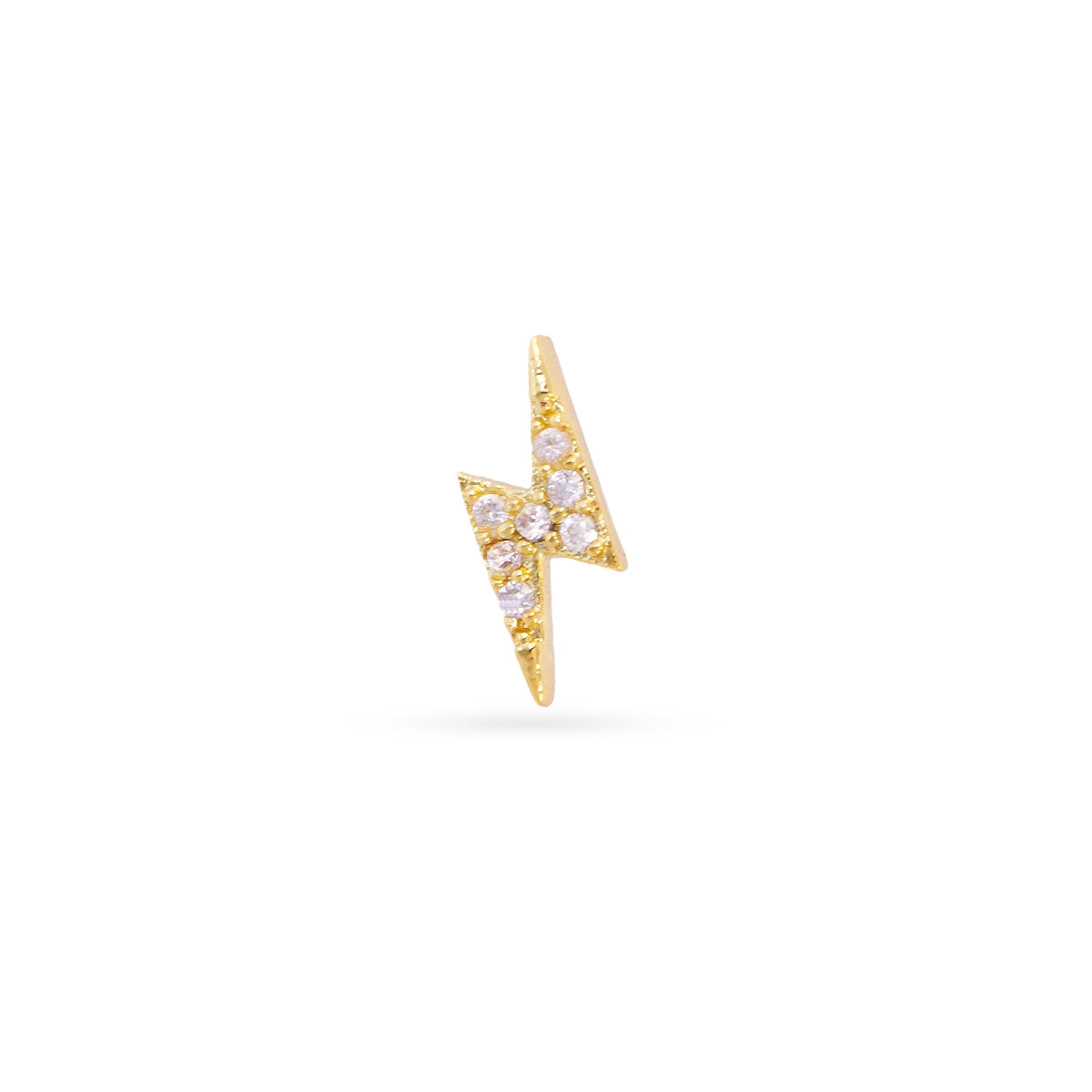 Piercing rayo circonitas Dorado Anartxy
