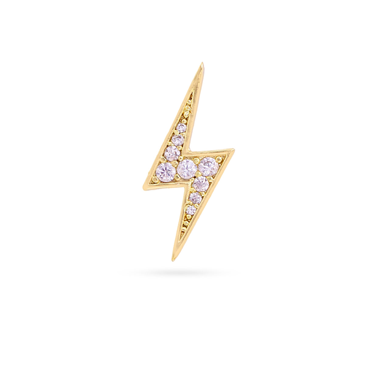 Piercing rayo maxi circonitas Dorado Anartxy