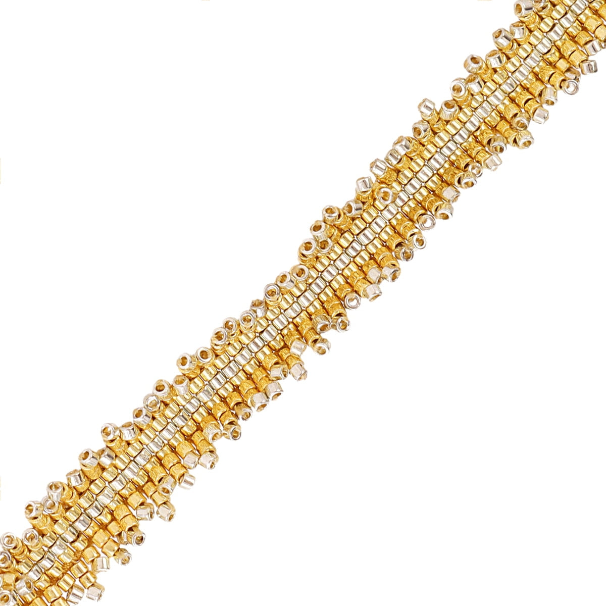 Pulsera ajustable Miyuki banda Dorado Anartxy