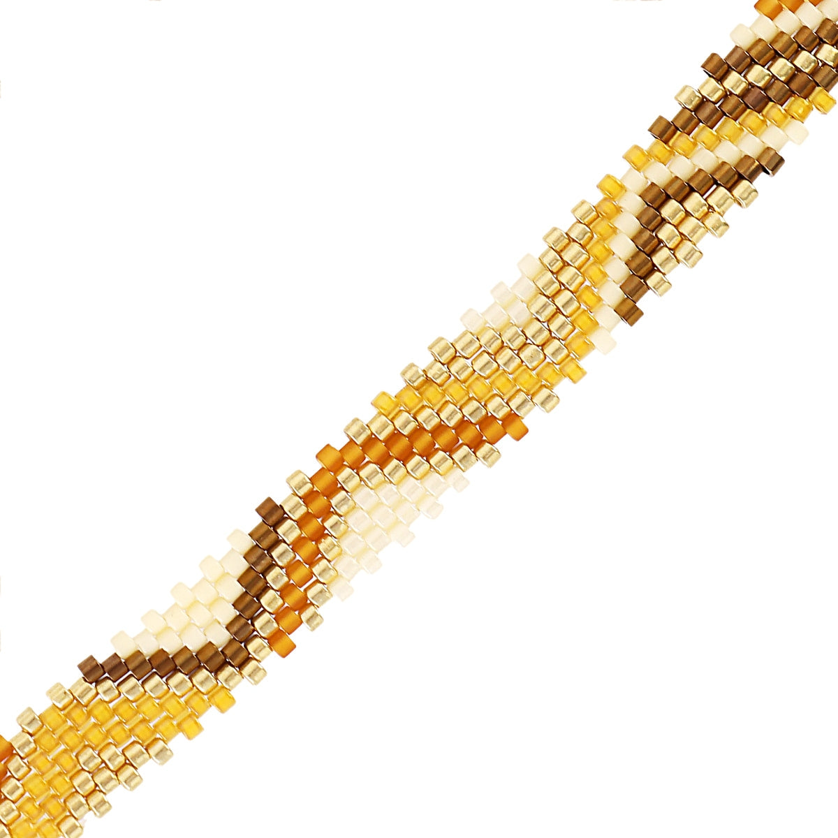 Pulsera ajustable Miyuki zigzag Amarillo Anartxy