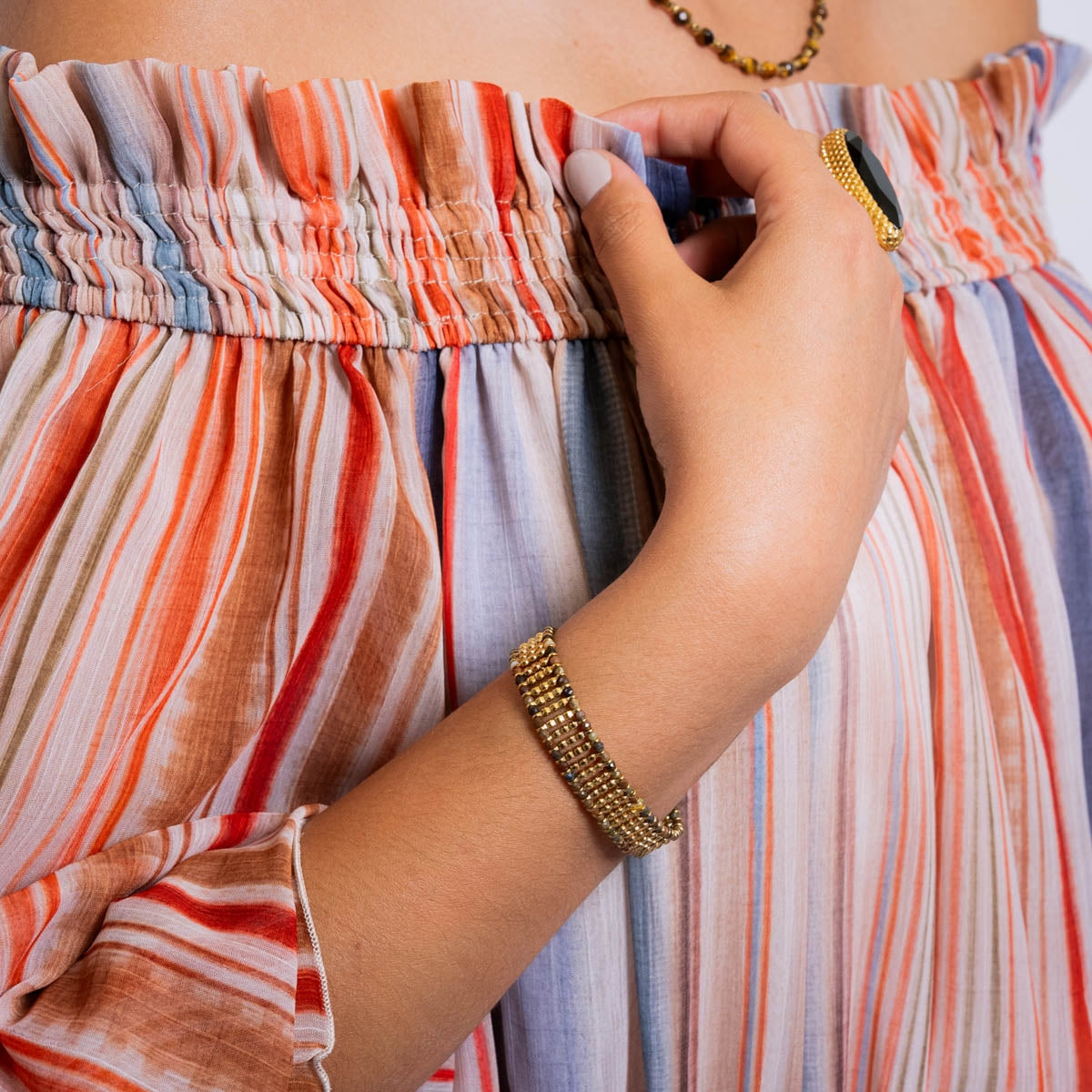 Pulsera ajustable Spirit multicolor Café Anartxy