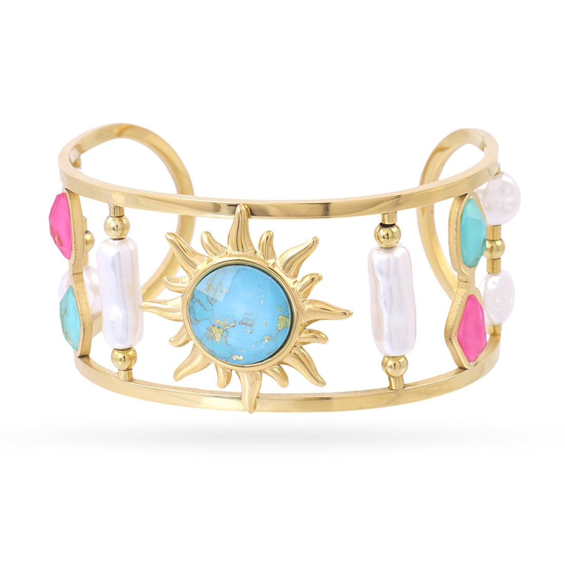Pulsera Aqua Thalor Dorado Anartxy