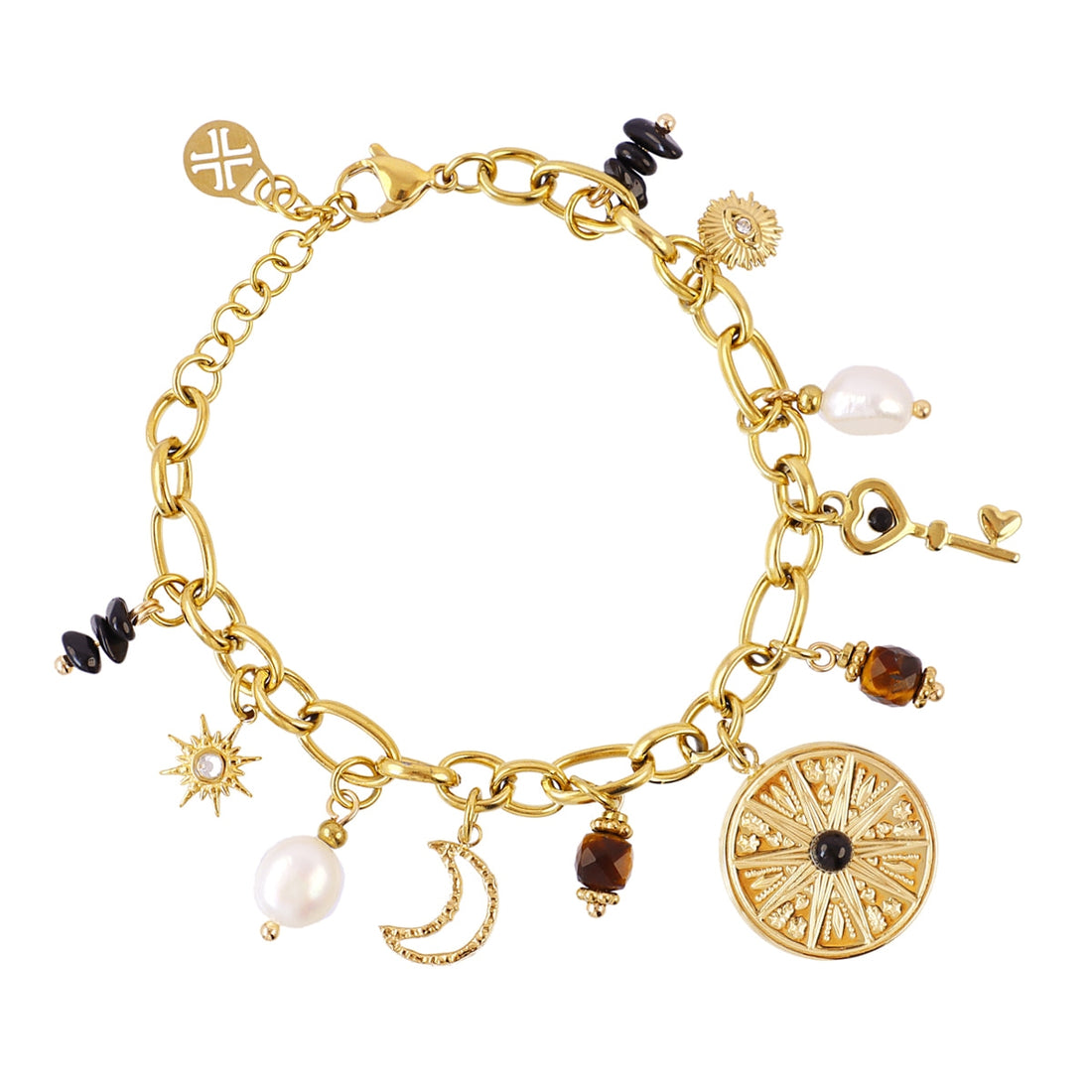 Pulsera Astros eclipse mística Dorado Anartxy