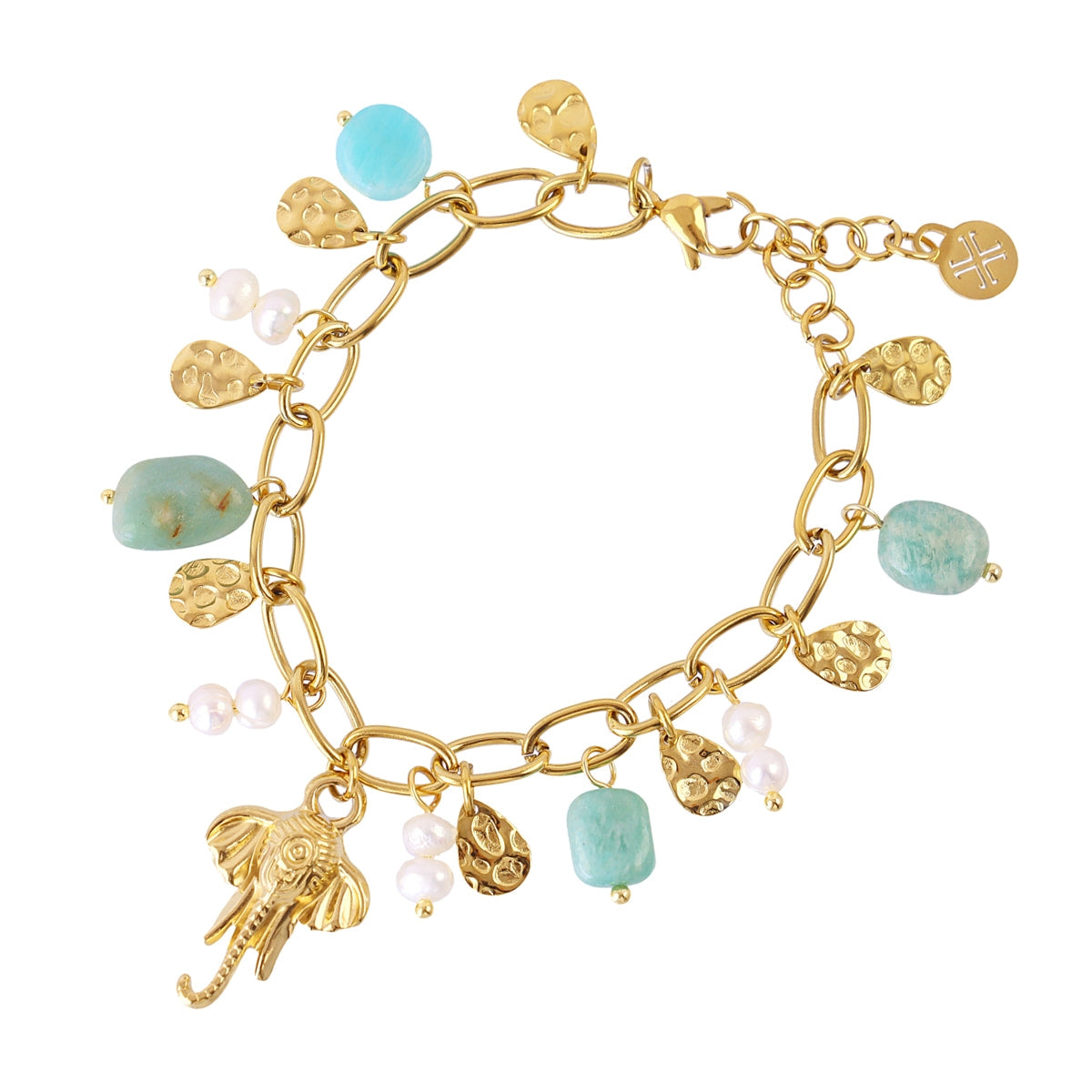 Pulsera Astros elefante Verde Anartxy