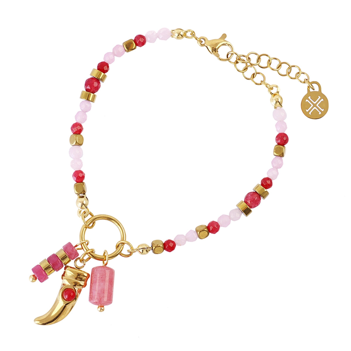 Pulsera Astros multicolor cuerno Rojo Anartxy