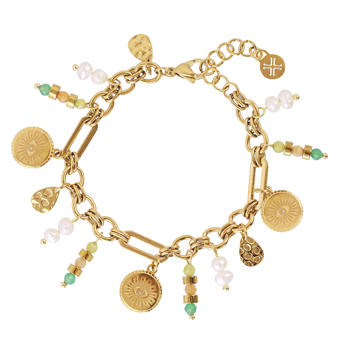 Pulsera Astros ojo simbólico Verde Anartxy