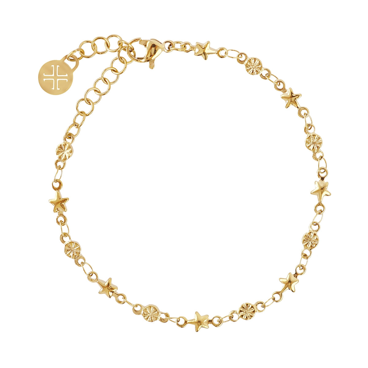 Pulsera Basic mini estrellas Dorado Anartxy
