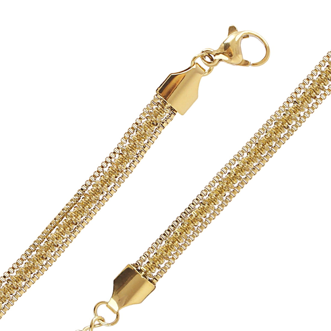 Pulsera cadena snake tubular Dorado Anartxy