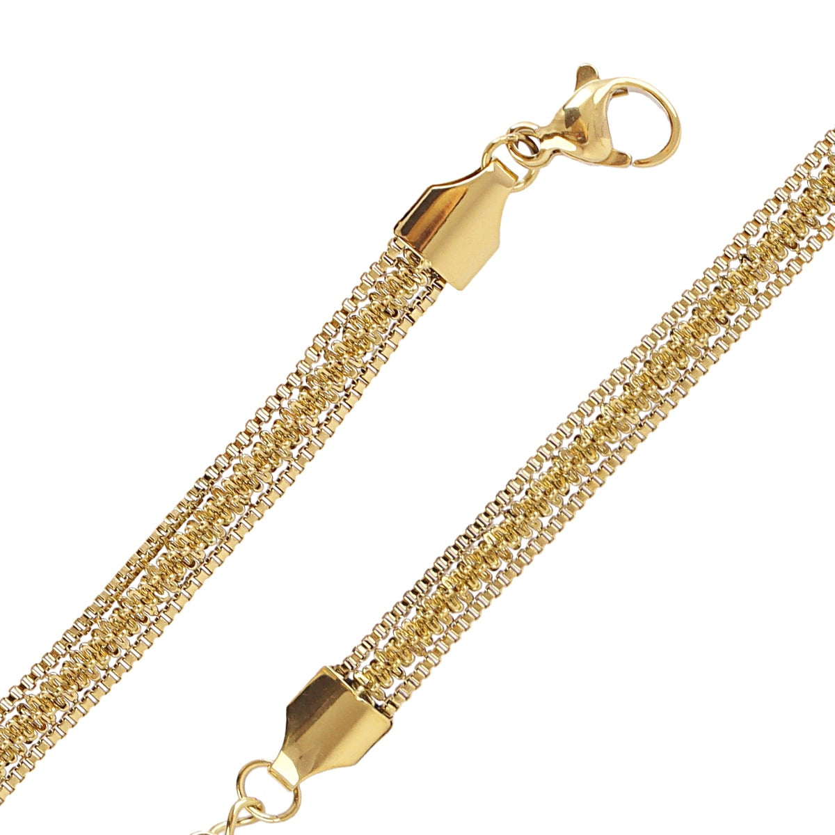 Pulsera cadena snake tubular Dorado Anartxy