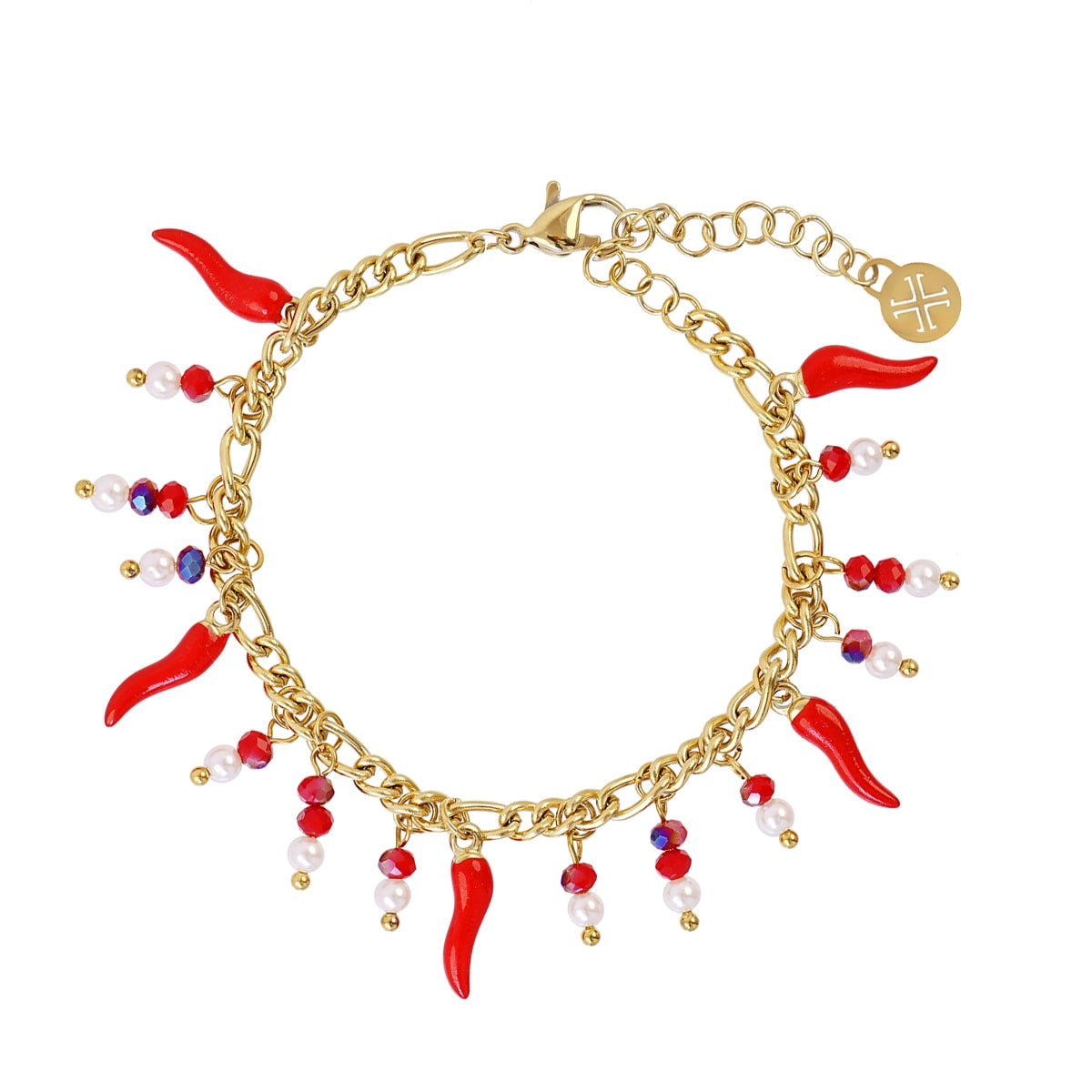 Pulsera Cornicello Serendipity Rojo Anartxy