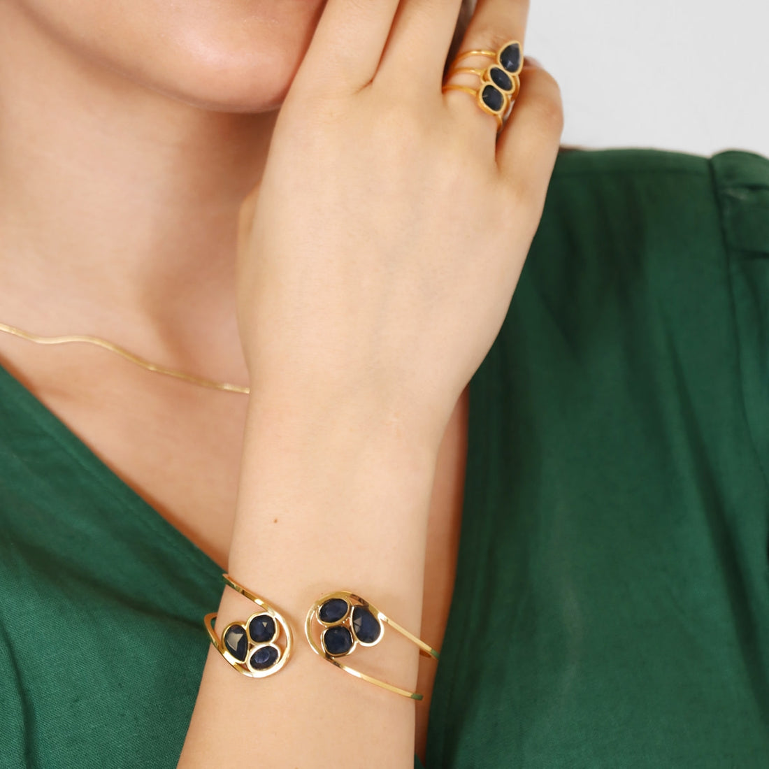 Pulsera Drops Drizzle Negro Anartxy
