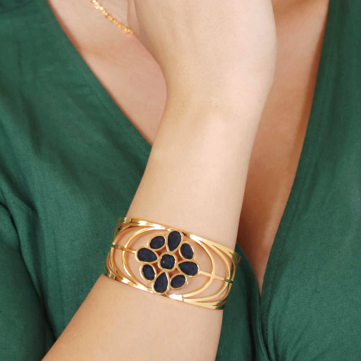 Pulsera Drops Lush Negro Anartxy