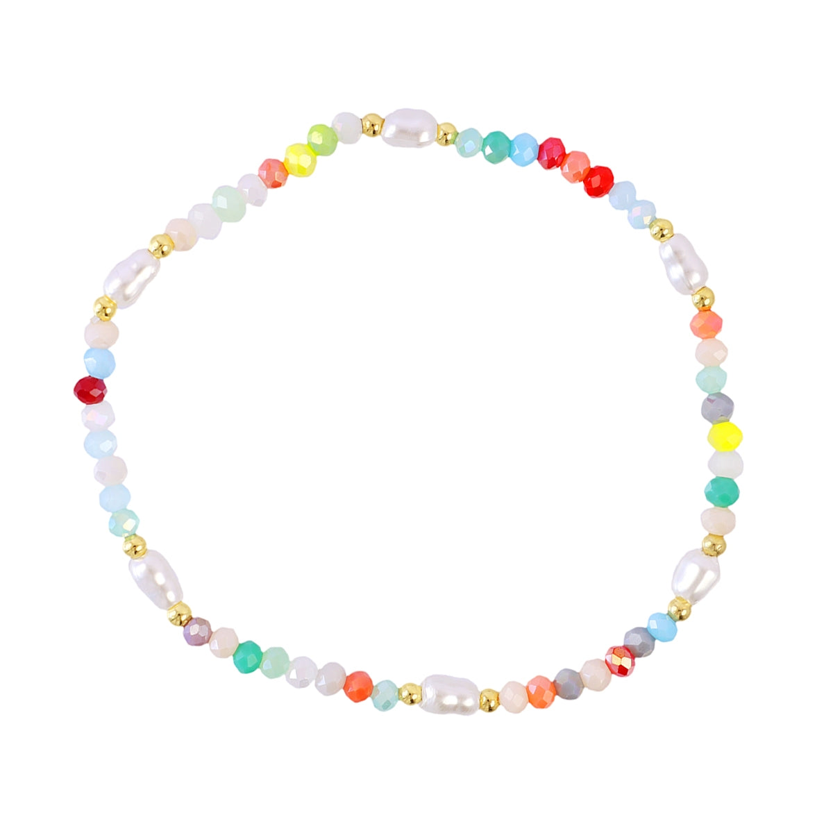 Pulsera elástica Spirit fina multicolor perlas Combinado Anartxy