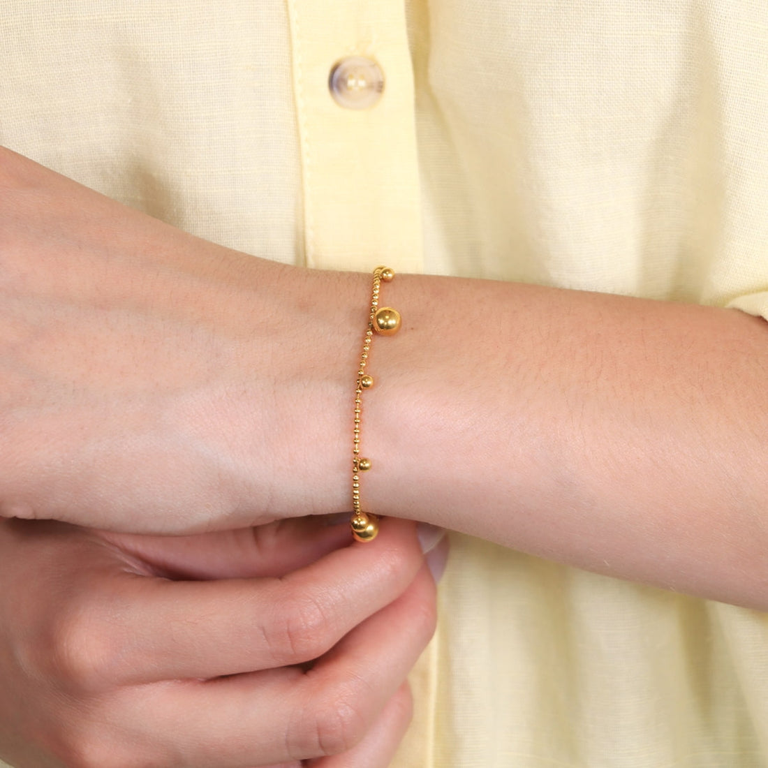 Pulsera Essentials Hush Dorado Anartxy