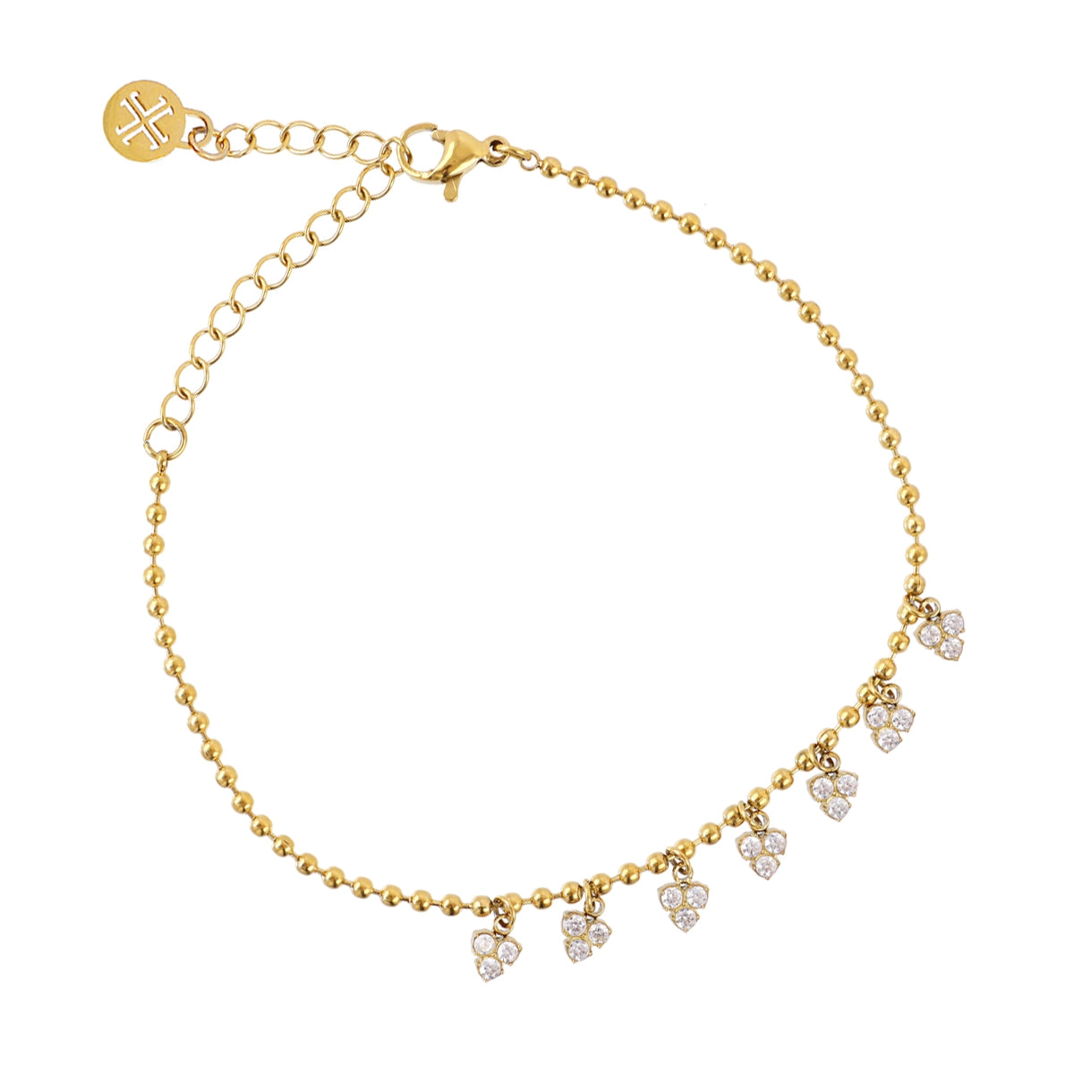 Pulsera Essentials Ice Dorado Anartxy