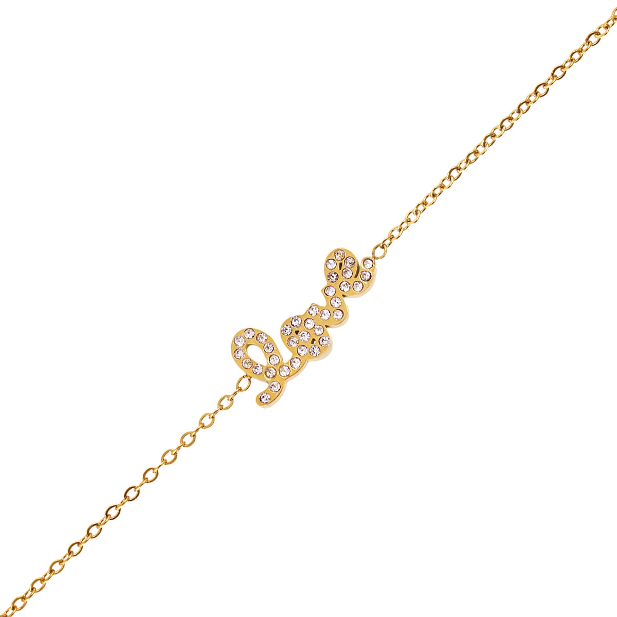 Pulsera Essentials Love Dorado Anartxy