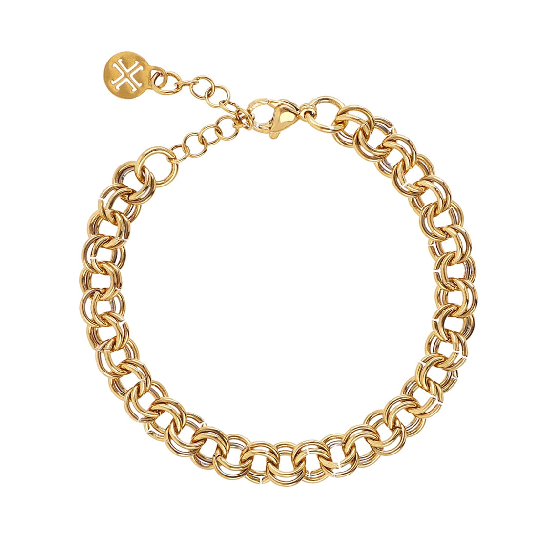 Pulsera Essentials Plait Dorado Anartxy