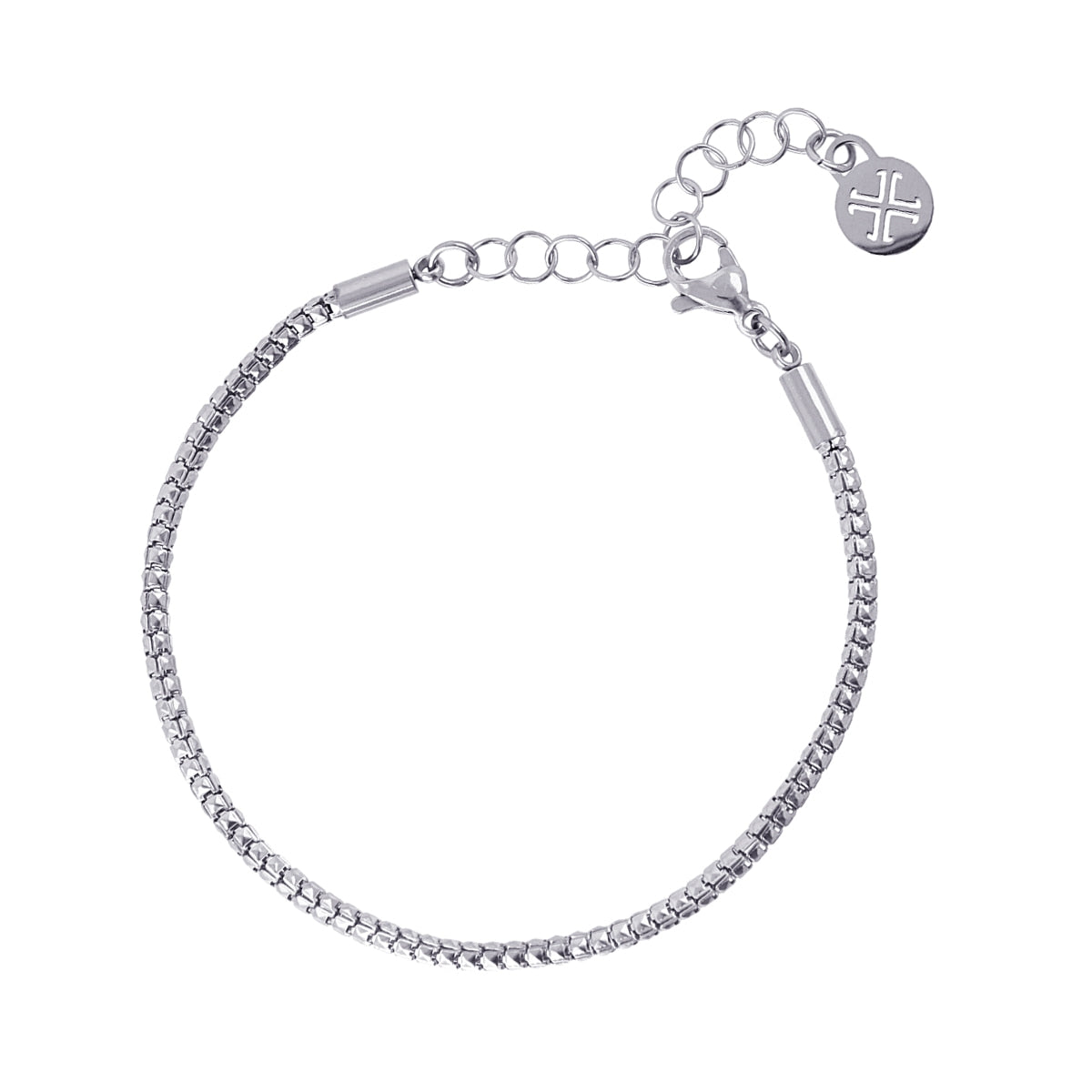 Pulsera Essentials Weave Plateado Anartxy