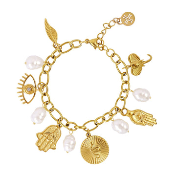 Pulsera Faith Celestia Dorado Anartxy