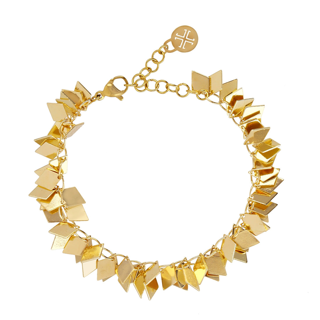 Pulsera Flair Squares Dorado Anartxy