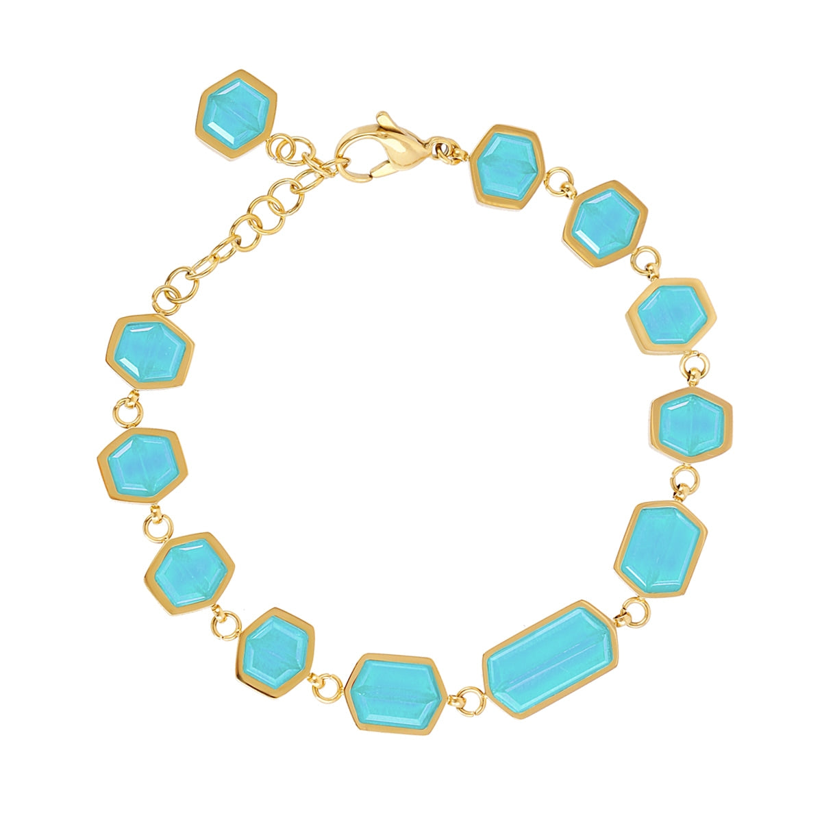 Pulsera Gleam Klyra Turquesa Anartxy