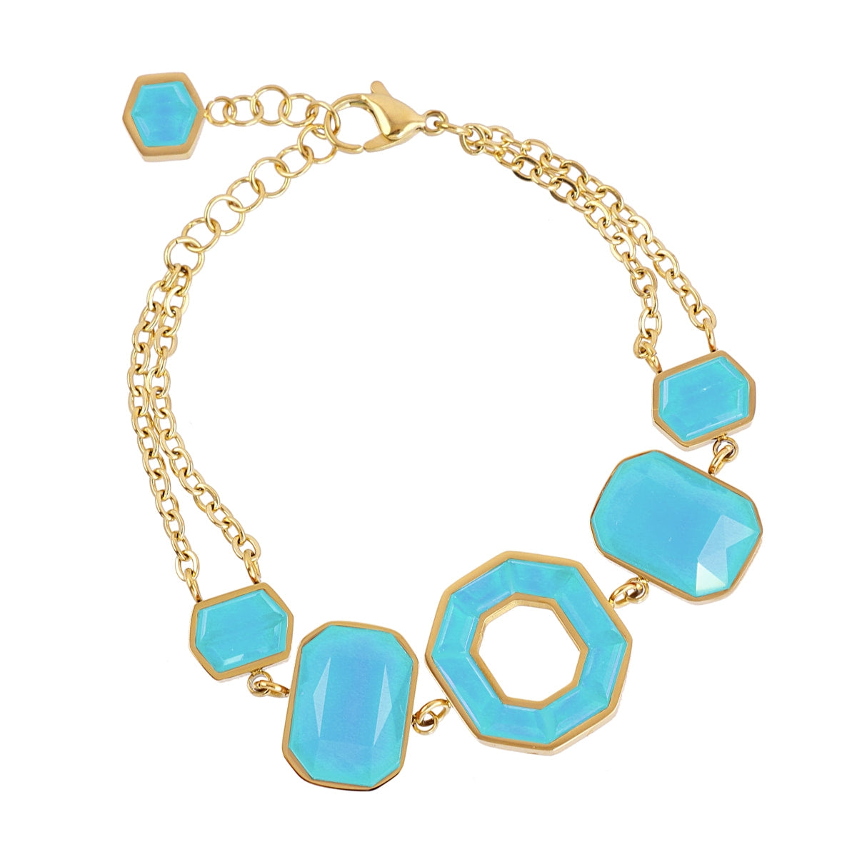 Pulsera Gleam Zyra Turquesa Anartxy