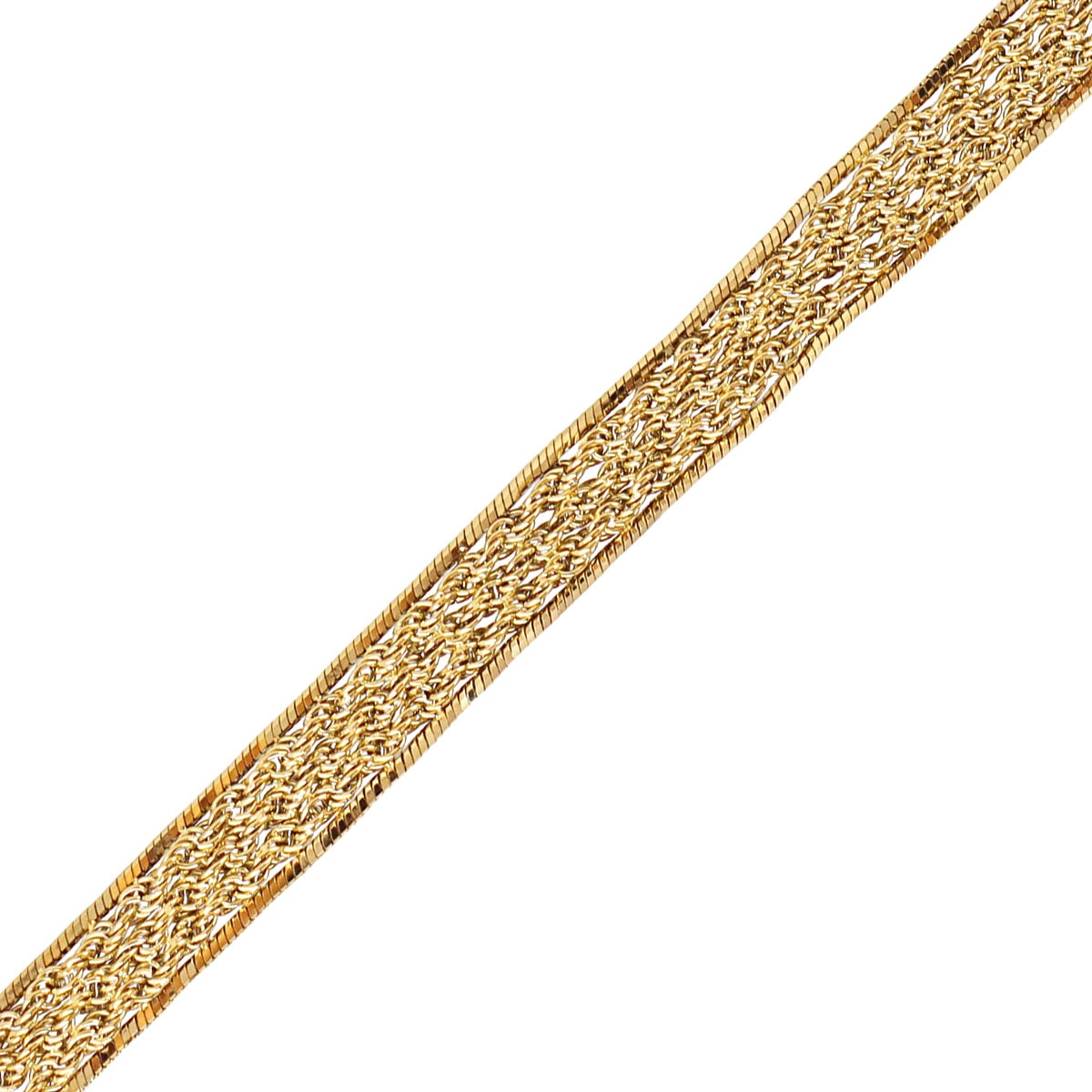 Pulsera hombre cadena trenzada Dorado Anartxy