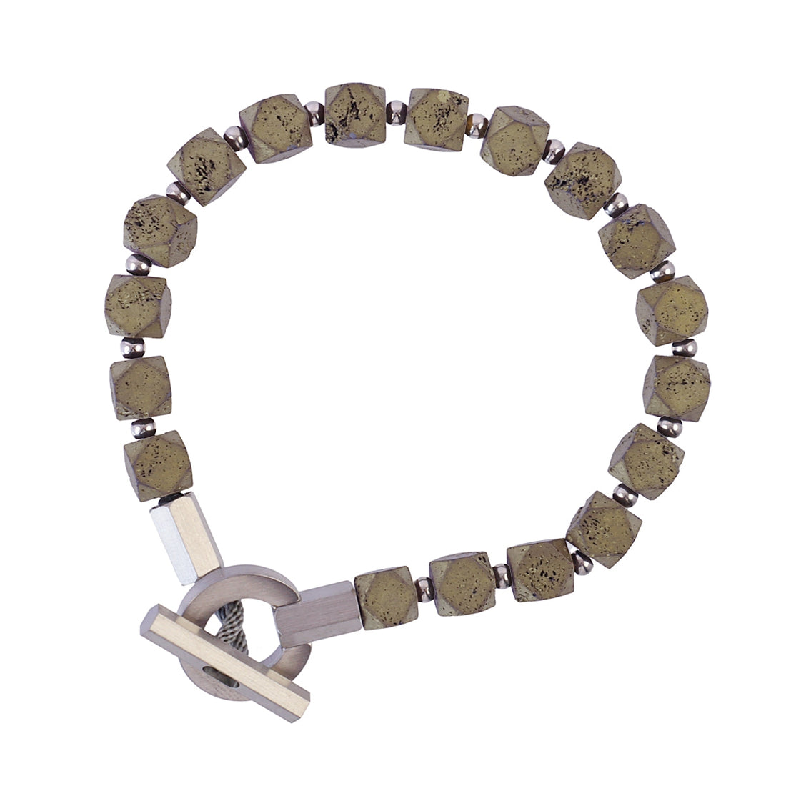 Pulsera hombre piedras volcánicas Café Anartxy