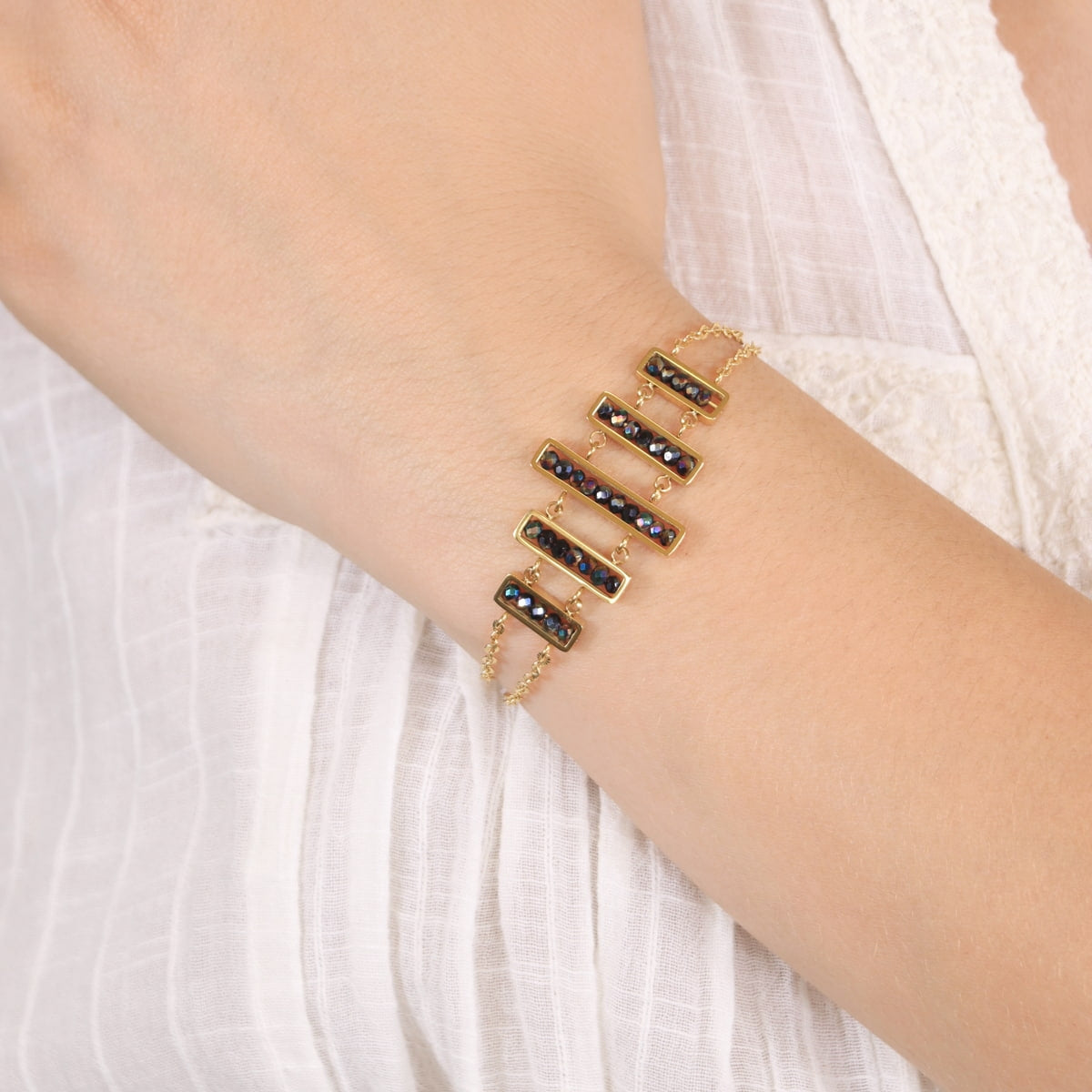 Pulsera Levity Glimmer Negro Anartxy
