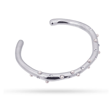 Pulsera Waves Pearl Spots Plateado Anartxy