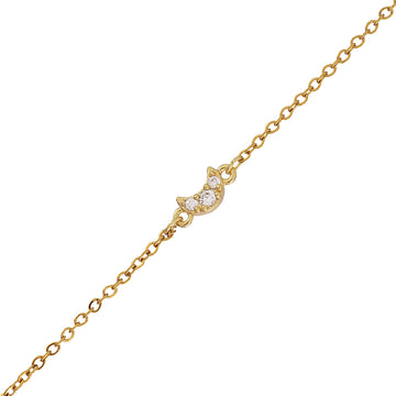 Pulsera Charming Moon Dorado Anartxy