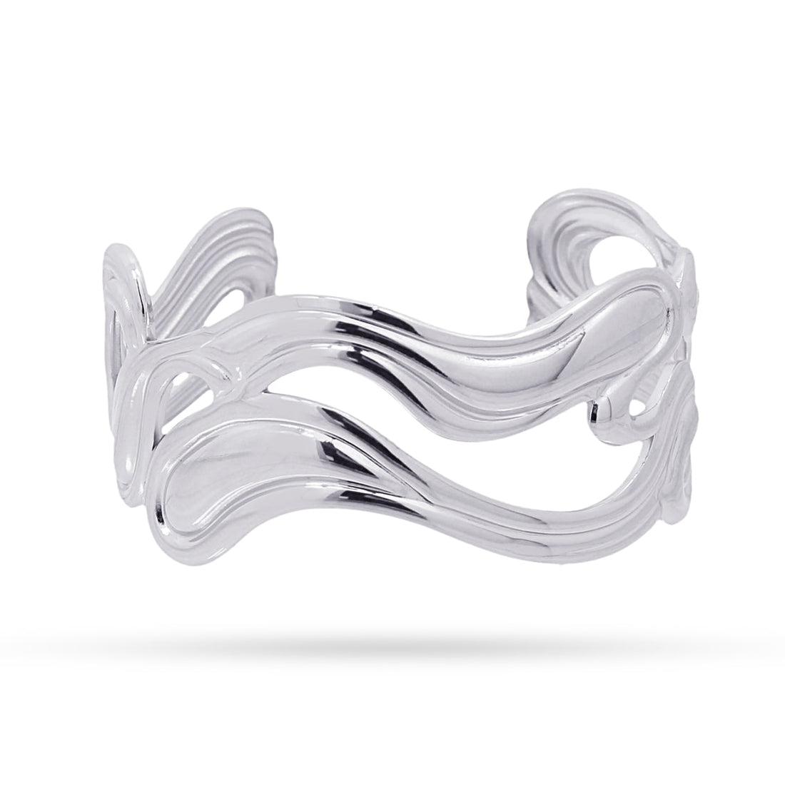 Pulsera Waves Multi Foam Plateado Anartxy