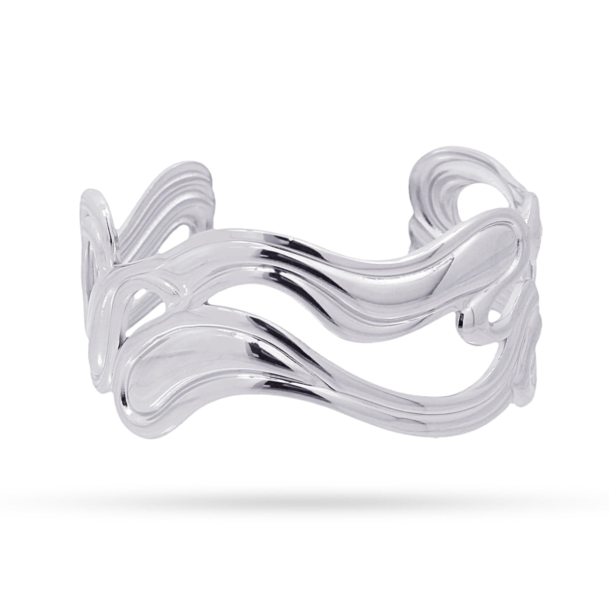 Pulsera Waves Multi Foam Plateado Anartxy