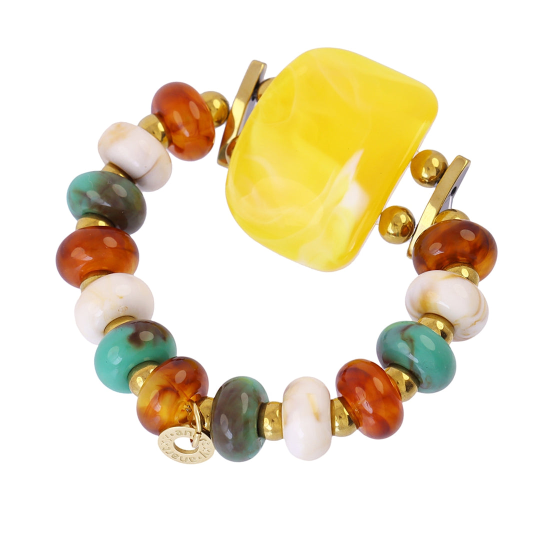 Pulsera Marbles Juna Amarillo Anartxy