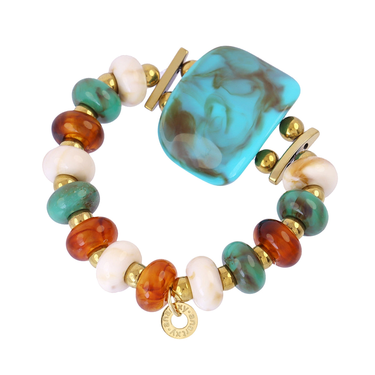 Pulsera Marbles Juna Turquesa Anartxy