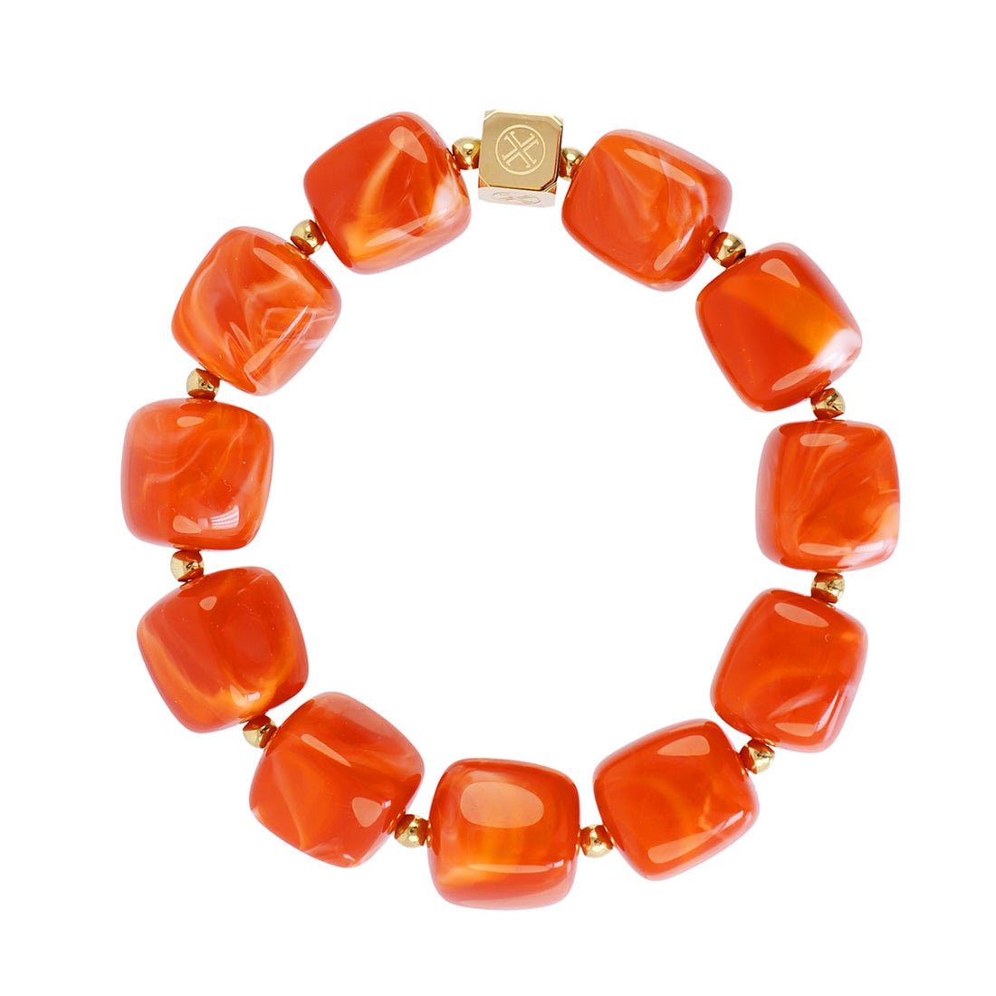 Pulsera Marbles Veina Naranja Anartxy