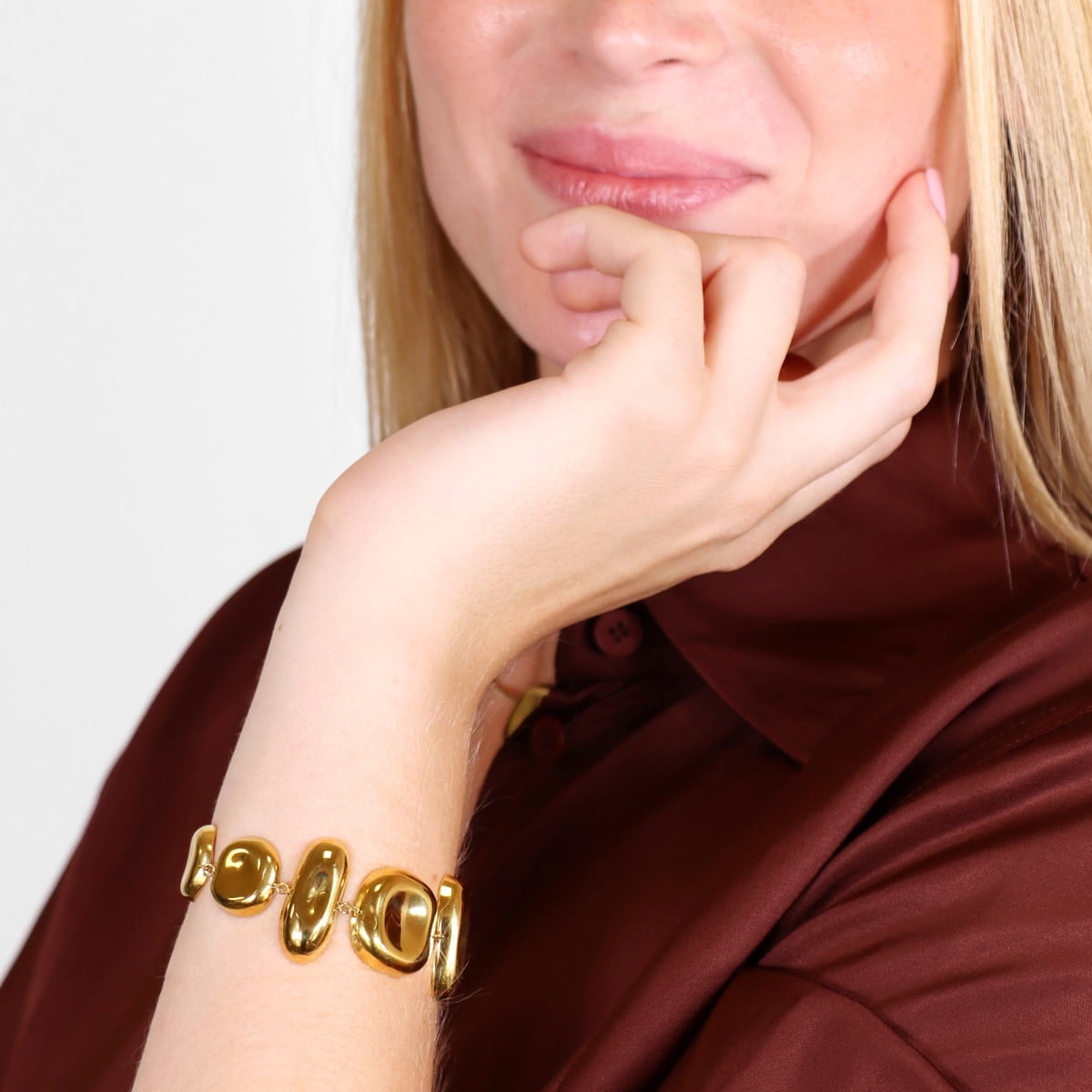 Pulsera Melt Bluma Dorado Anartxy