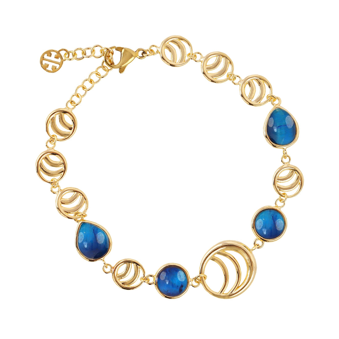 Pulsera Mirage geométrica Azul Anartxy