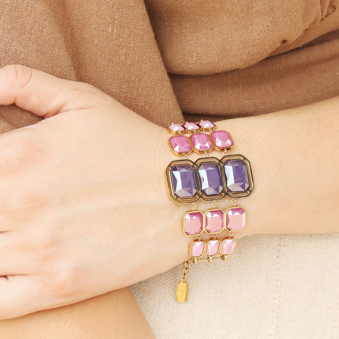 Pulsera Pixels Glowd Rosa Anartxy