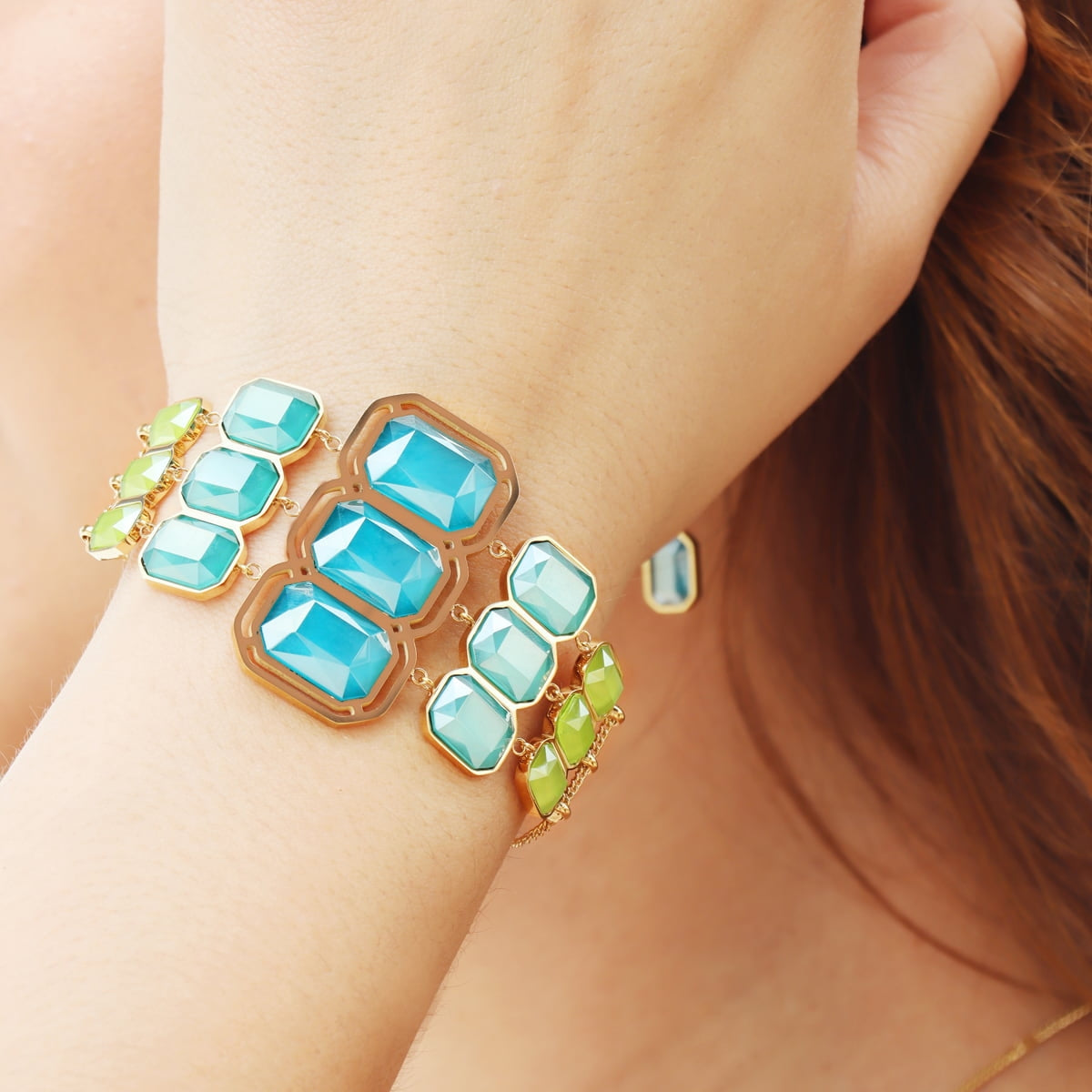 Pulsera Pixels Glowd Azul Anartxy