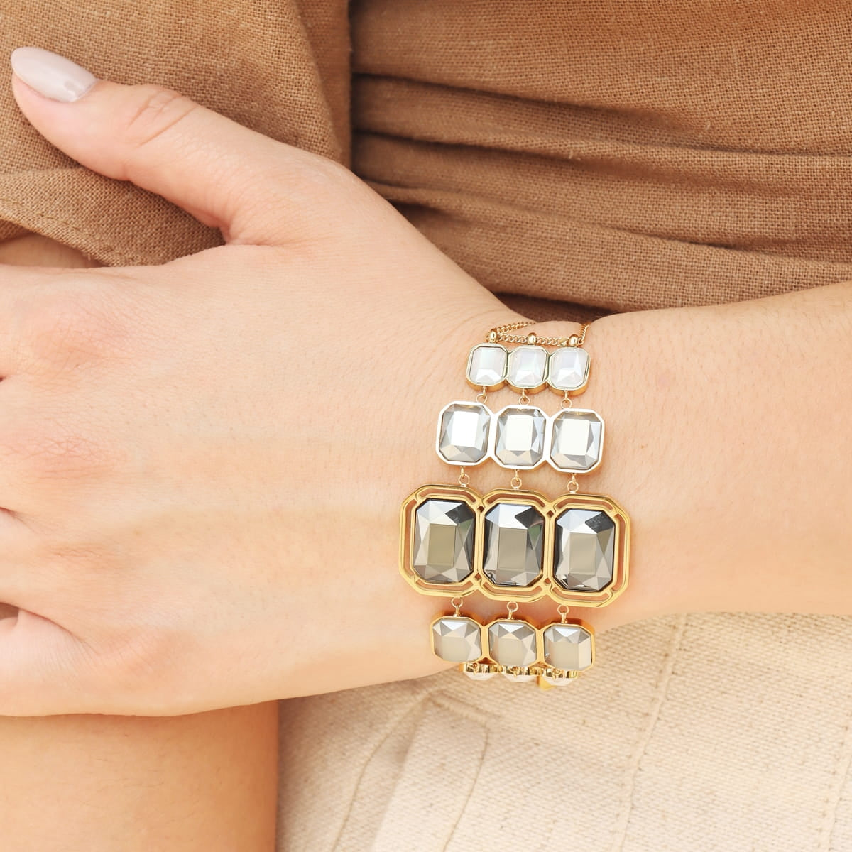 Pulsera Pixels Glowd Gris Anartxy