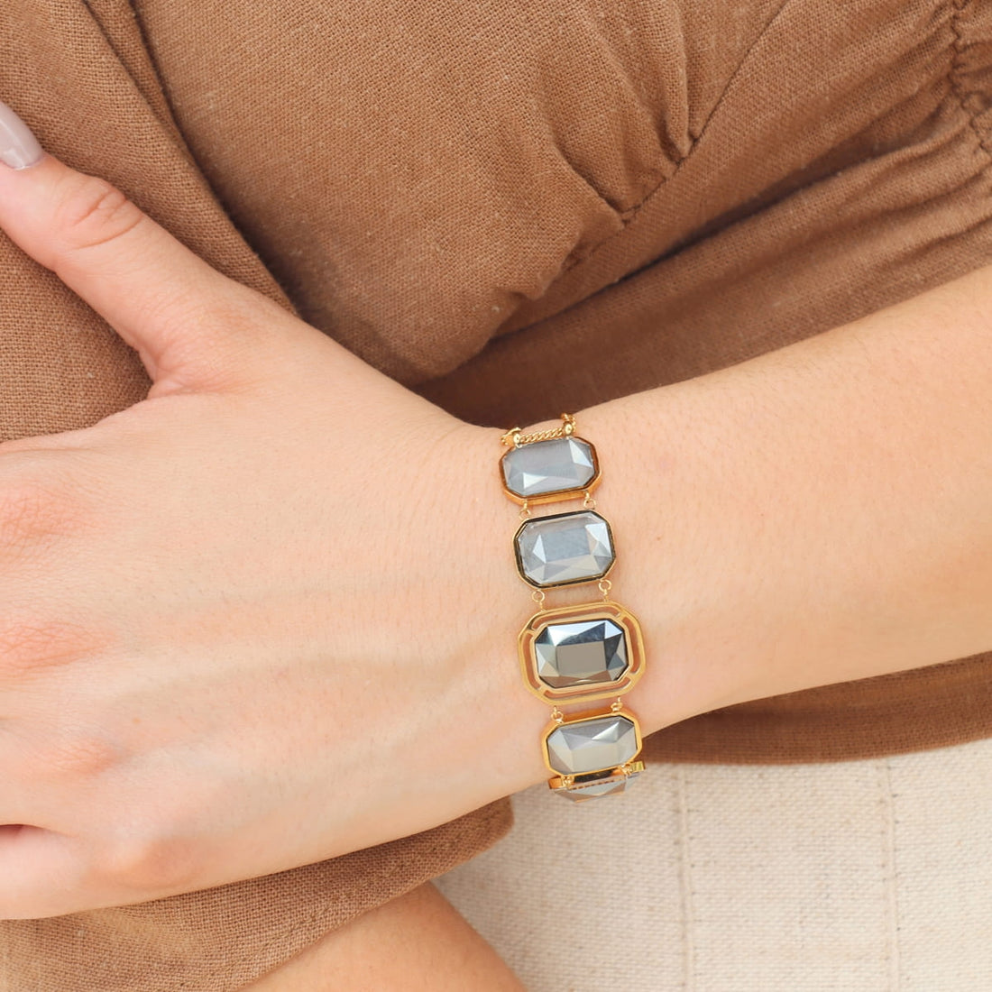 Pulsera Pixels Lunitha Gris Anartxy