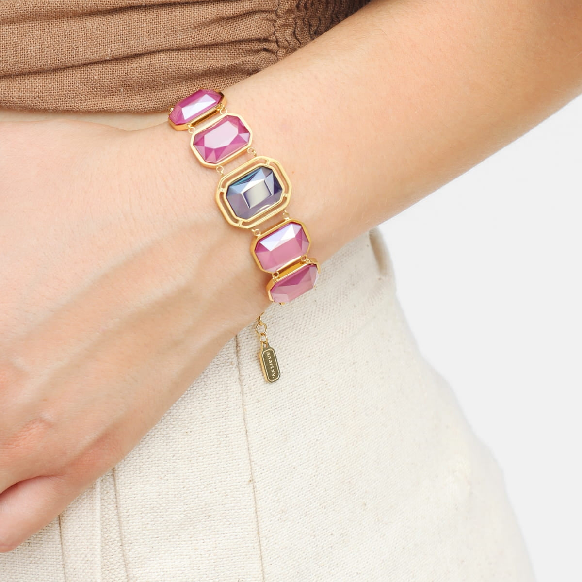 Pulsera Pixels Lunitha Rosa Anartxy