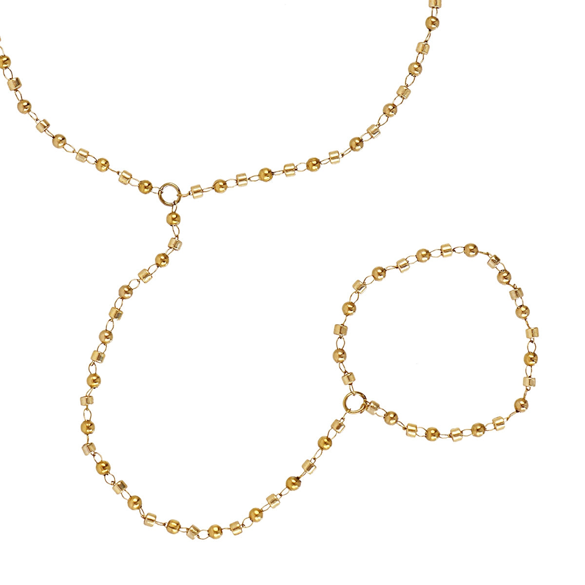 Pulsera Rainfall Sapphire Dorado Anartxy