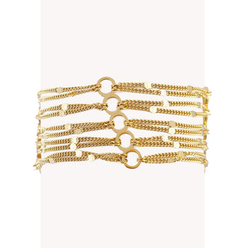 Pulsera Rainfall Serelis Dorado Anartxy