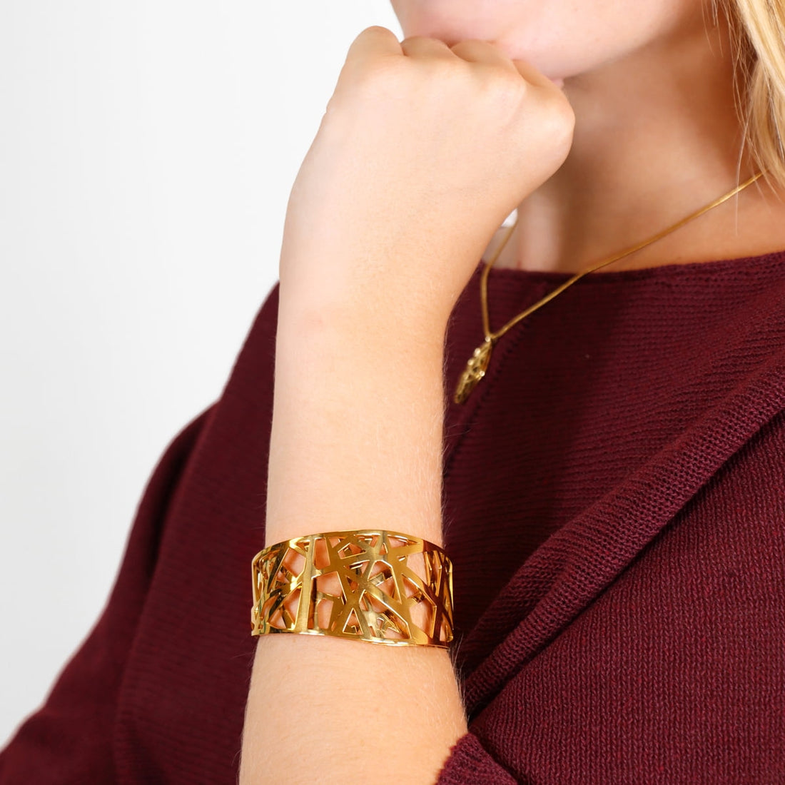 Pulsera Senses Weave Dorado Anartxy